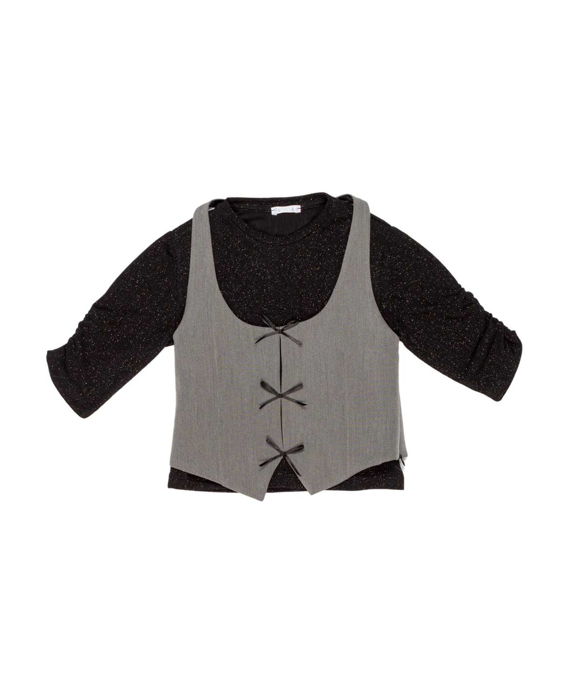 T-SHIRT + GILET GIRL LULU BY MISS GRANT - LL3164