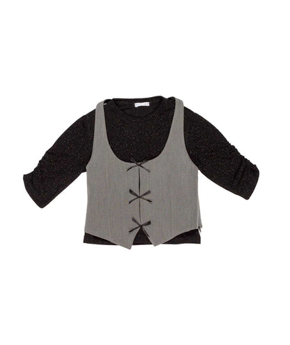 T-SHIRT + GILET GIRL LULU BY MISS GRANT - LL3164