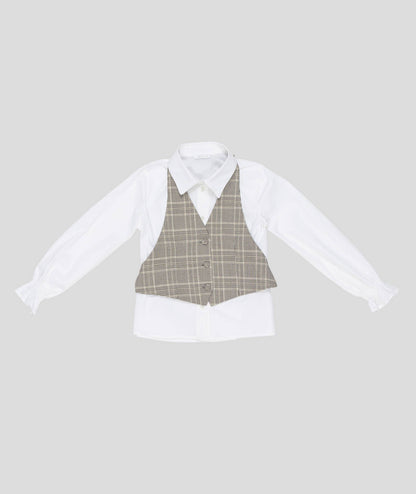 CAMICIA + GILET GIRL LULU BY MISS GRANT - LL3178