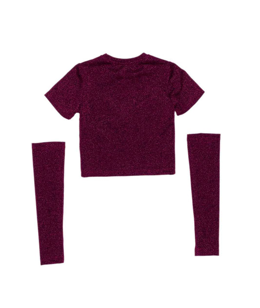 T-SHIRT + MANICOTTI GIRL LULU BY MISS GRANT - LL3842