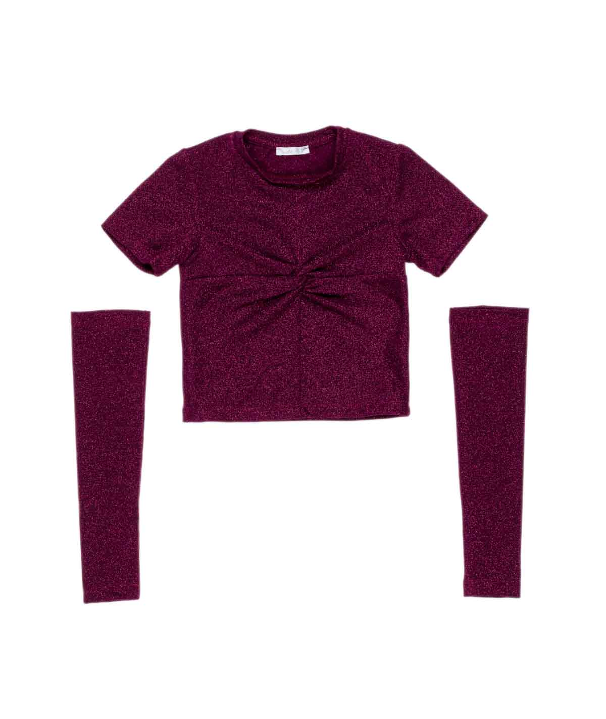 T-SHIRT + MANICOTTI GIRL LULU BY MISS GRANT - LL3842