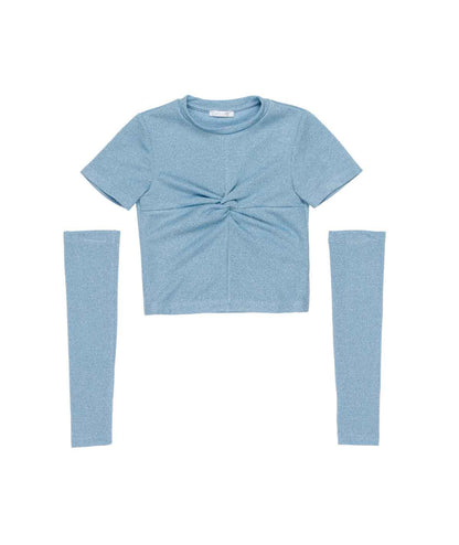 T-SHIRT + MANICOTTI GIRL LULU BY MISS GRANT - LL3842