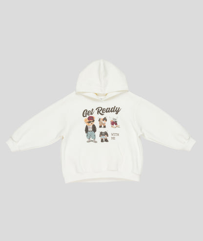 FELPA CAPPUCCIO GIRL LULU BY MISS GRANT - LL4033