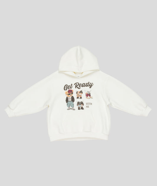 FELPA CAPPUCCIO GIRL LULU BY MISS GRANT - LL4033