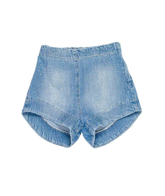 SHORTS JEANS GIRL CON STRASS LULU BY MISS GRANT - LL4136