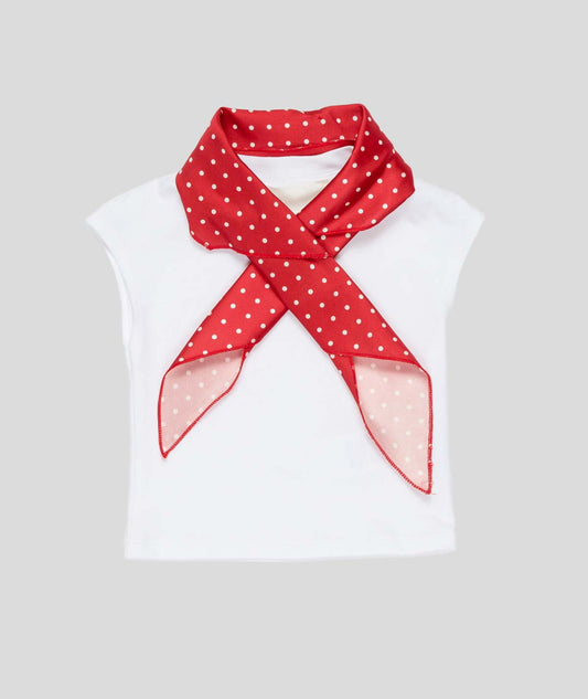 T-SHIRT GIRL + FOULARD LULU BY MISS GRANT - LL4386