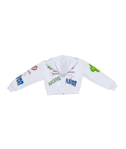 FELPA CAPPUCCIO ZIP GIRL SO TWEE - ST0296