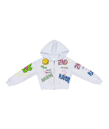 FELPA CAPPUCCIO ZIP GIRL SO TWEE - ST0296