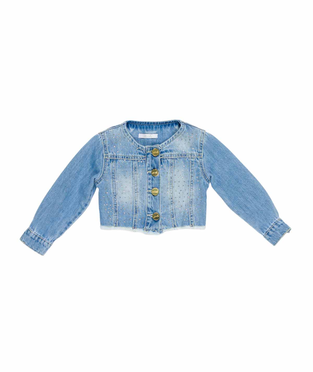 GIUBBINO JEANS BABY CON STRASS U+E - UE2140