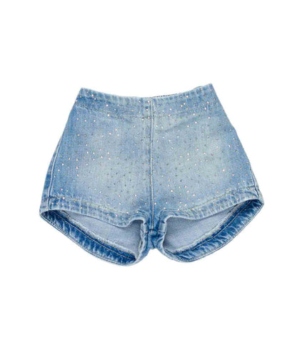 SHORTS JEANS BABY CON STRASS U+E - UE2145